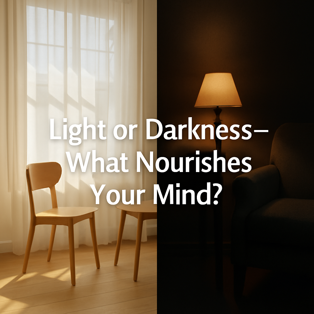 MAKING MY PEACE … with the lights off